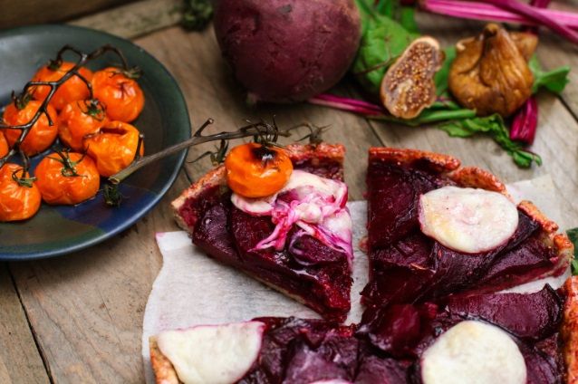 Beetroot Goats Cheese Tart