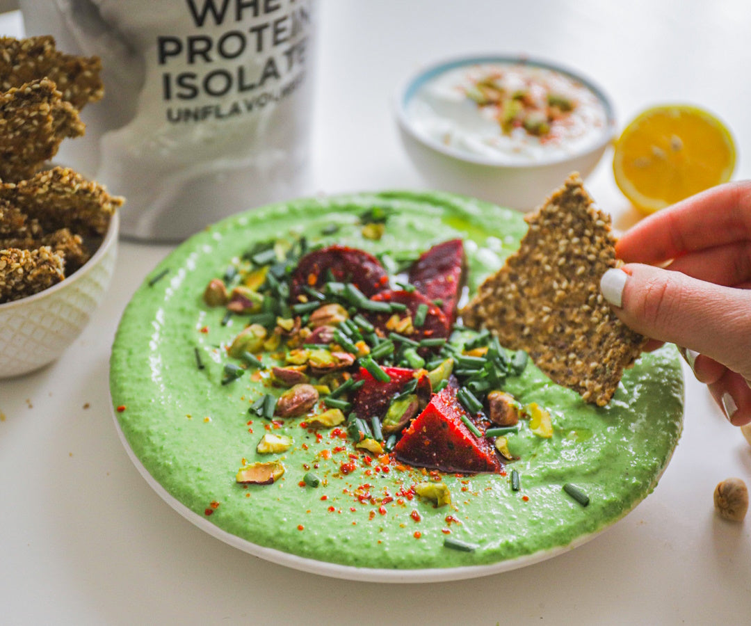 Pea & Pistachio Smash | Unflavoured Protein Powder Recipe