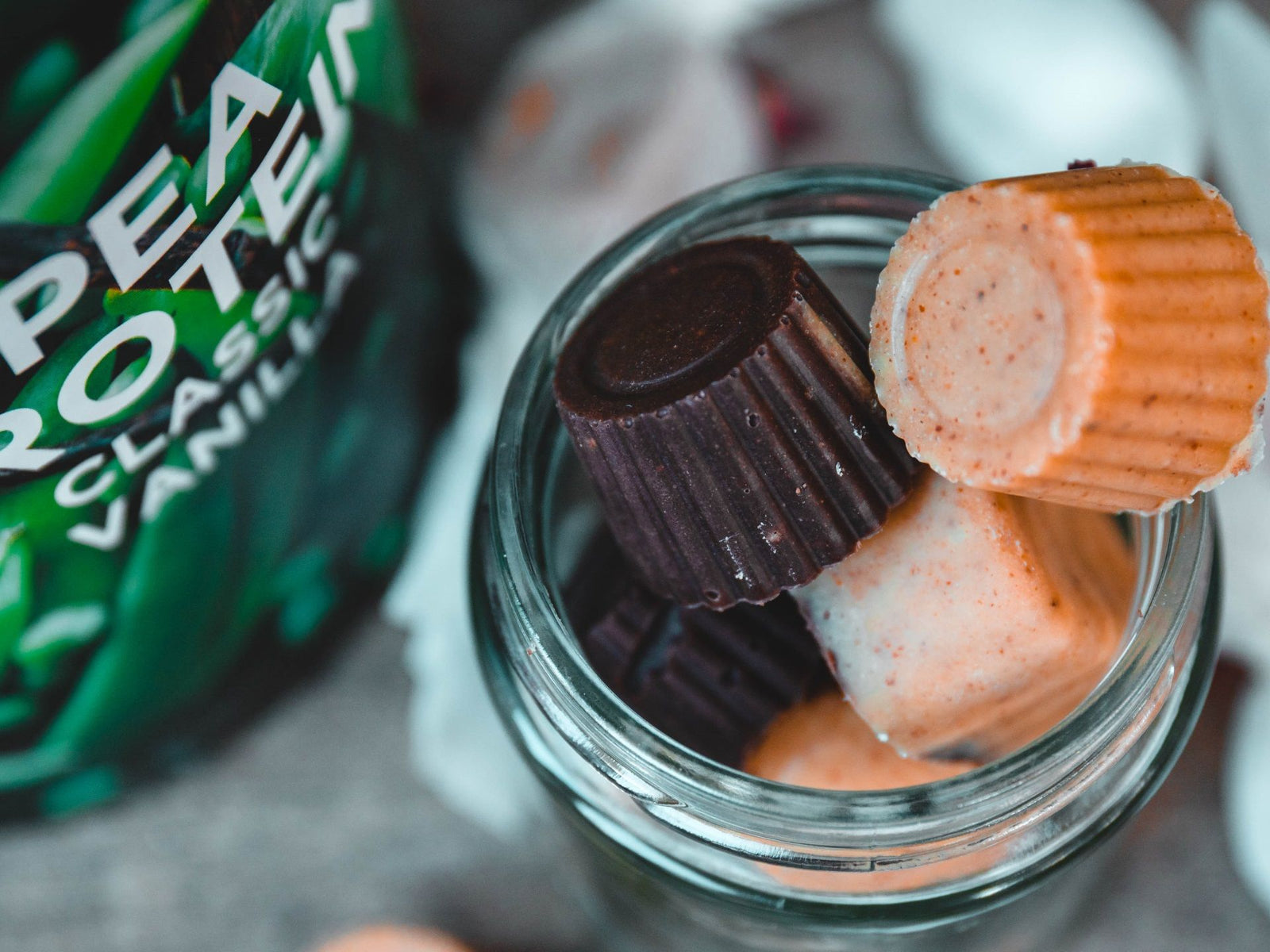 Caramel and Cocoa Butter Protein Candies