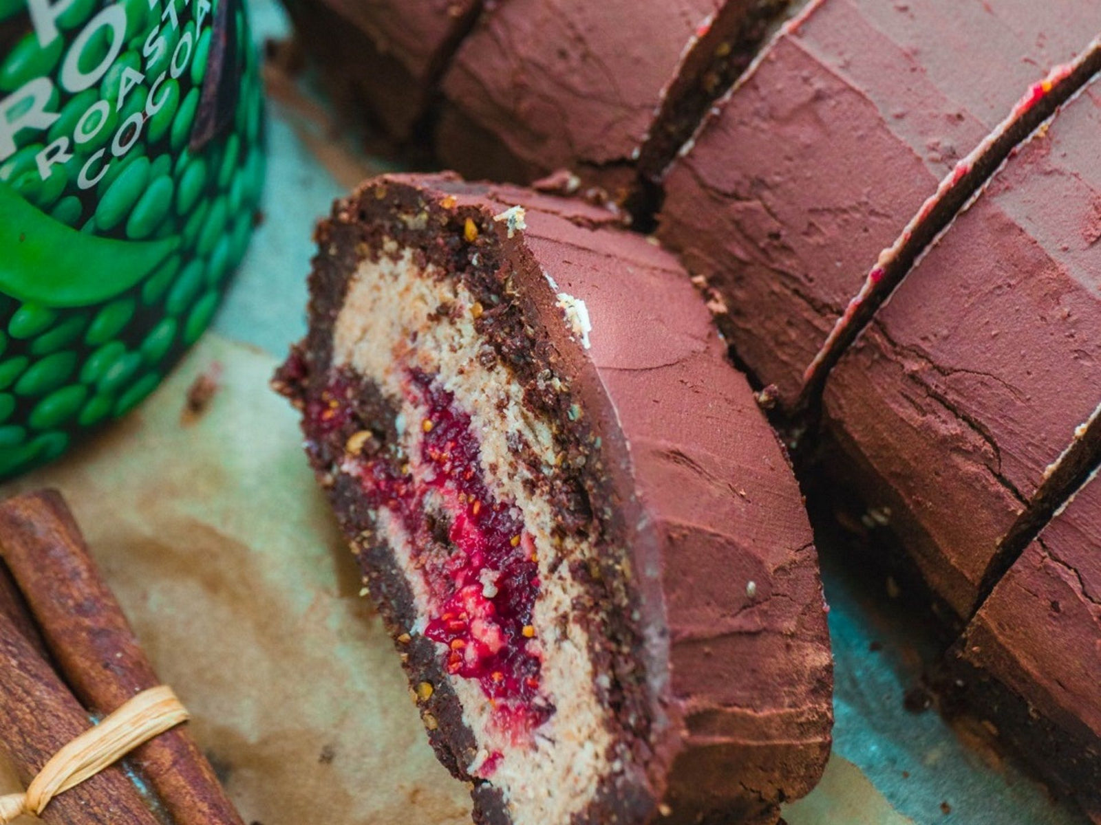 Raw Vegan Yule Log