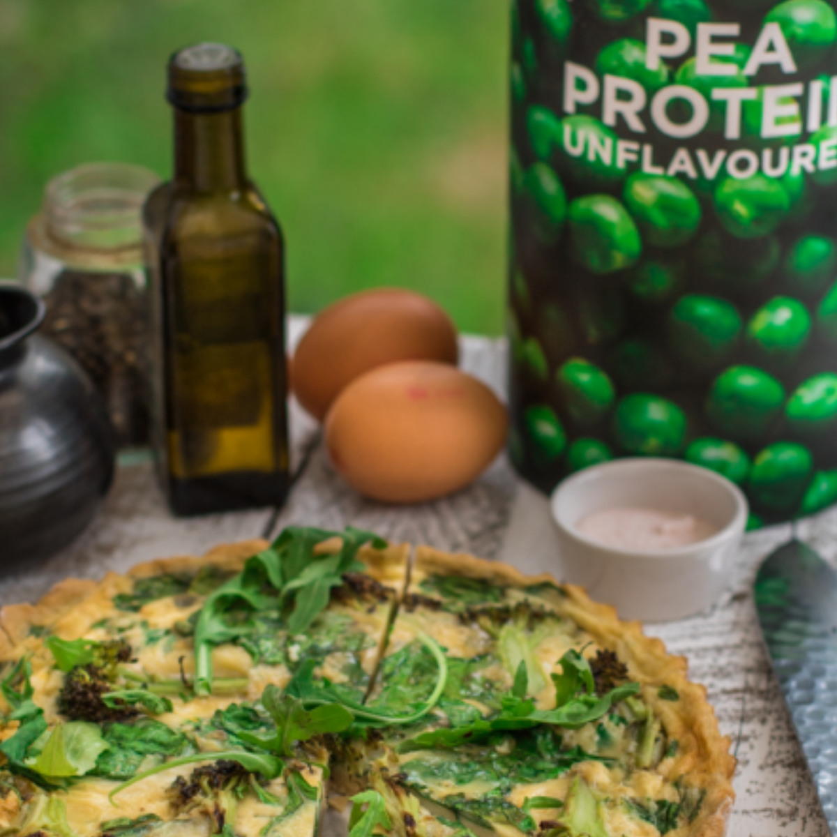 unflavoured pea protein | quiche | Nutristrength