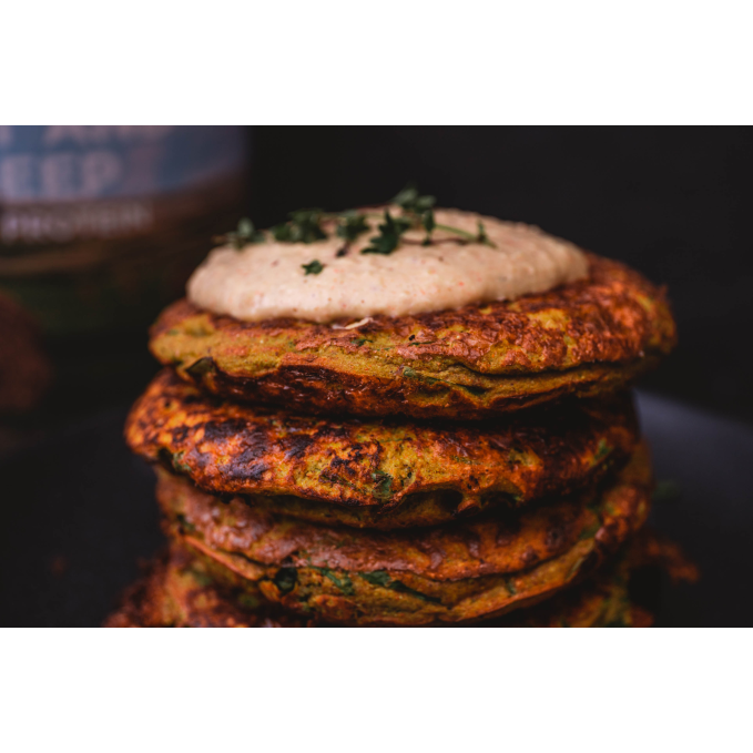 savoury protein pancakes