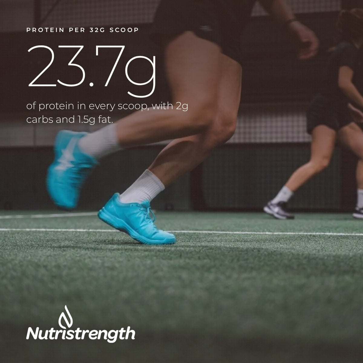 Nutristrength Pea Protein Classic Vanilla, protein per 32g scoop