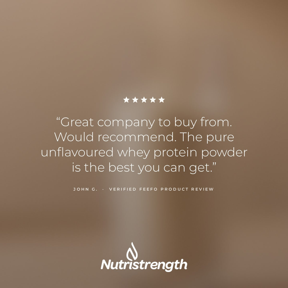 Nutristrength Whey Protein Isolate Unflavoured, customer review