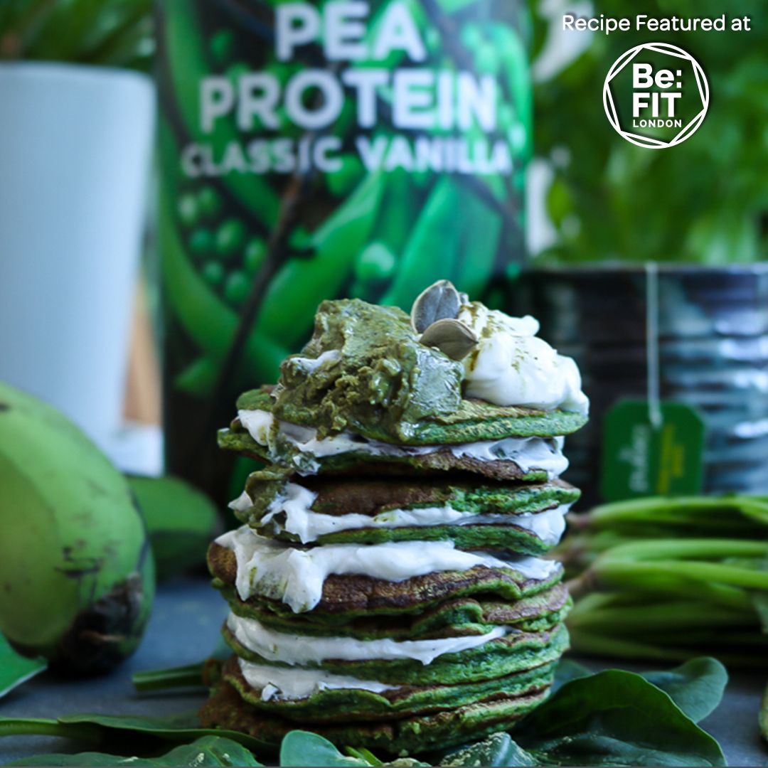 Banana Spinach Mini Pancakes