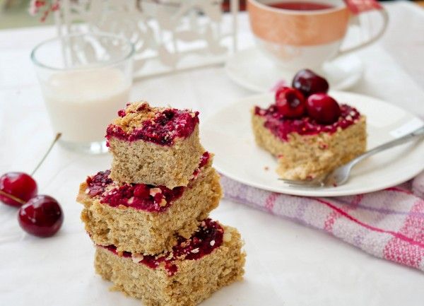 Berry Cherry Flapjacks