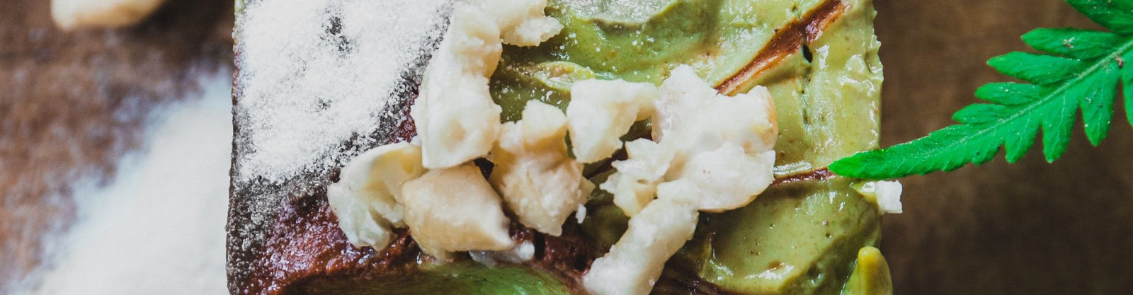 Avocado Banana Raw Vegan Protein Cake