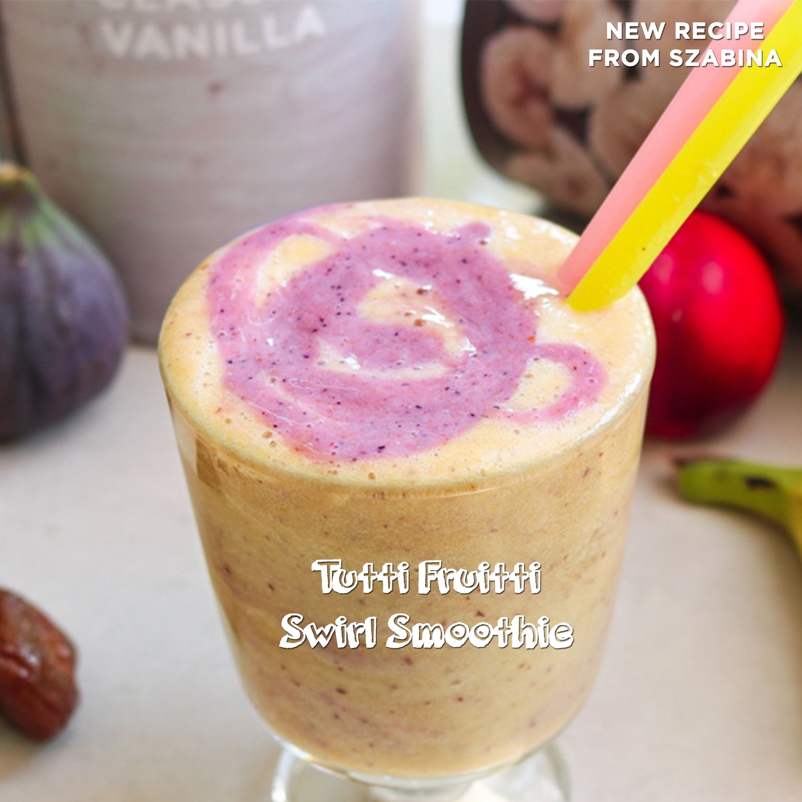 Tutti Fruitti Swirl Smoothie