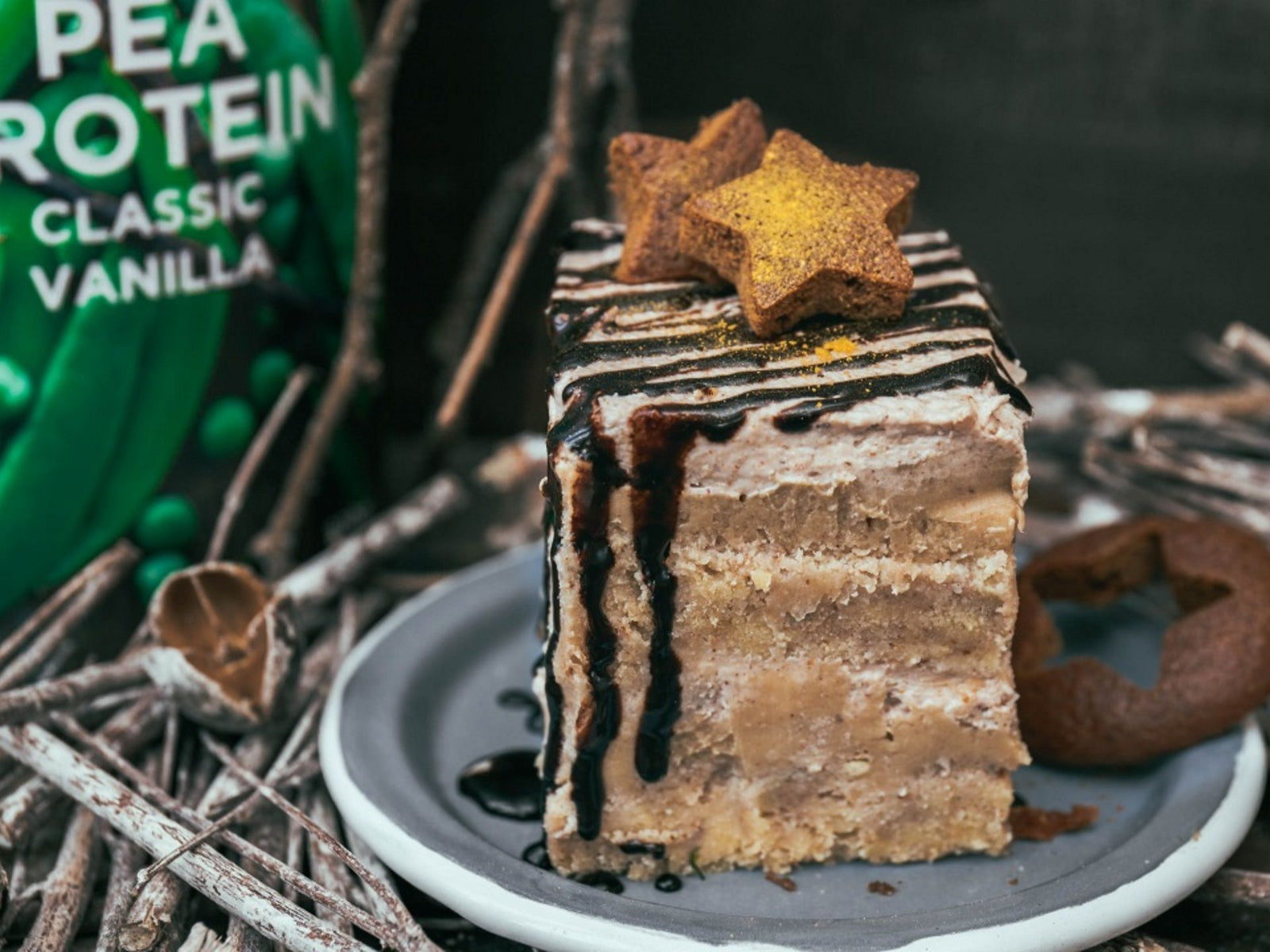 No-bake Vegan Chestnut and Walnut Cake