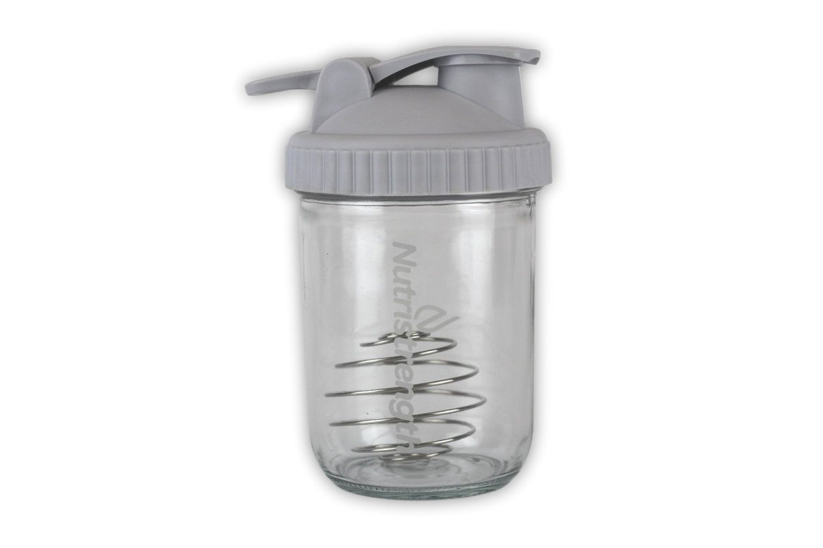 Glass Shaker Mini Glass Water Bottle Nutristrength glass-shaker-mini-glass-water-bottle-nutristrength